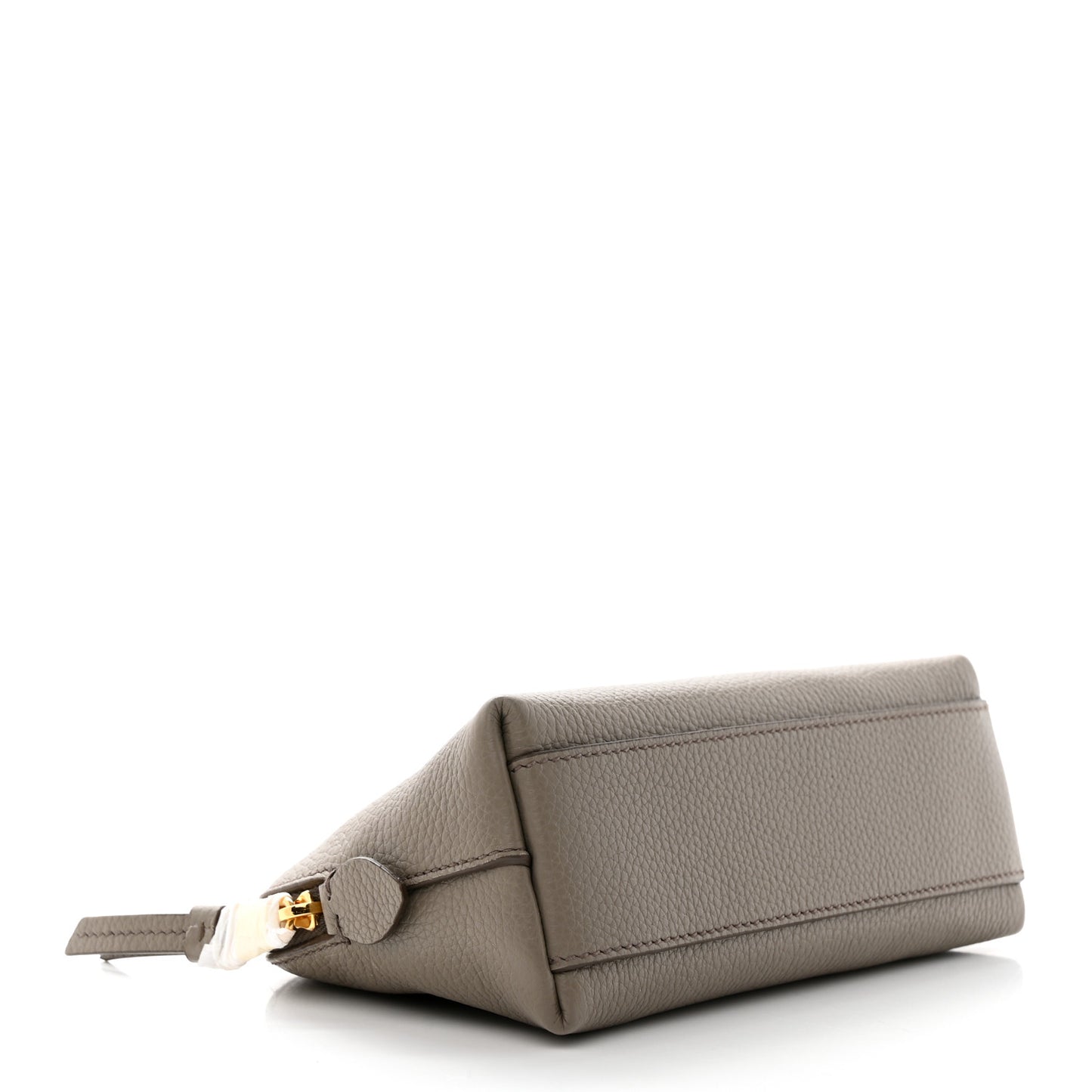 Vitello Daino Cosmetic Pouch Argilla