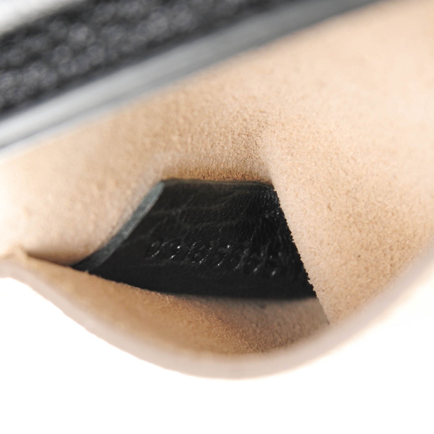 Grained Lambskin Nano Drew Shoulder Bag Black