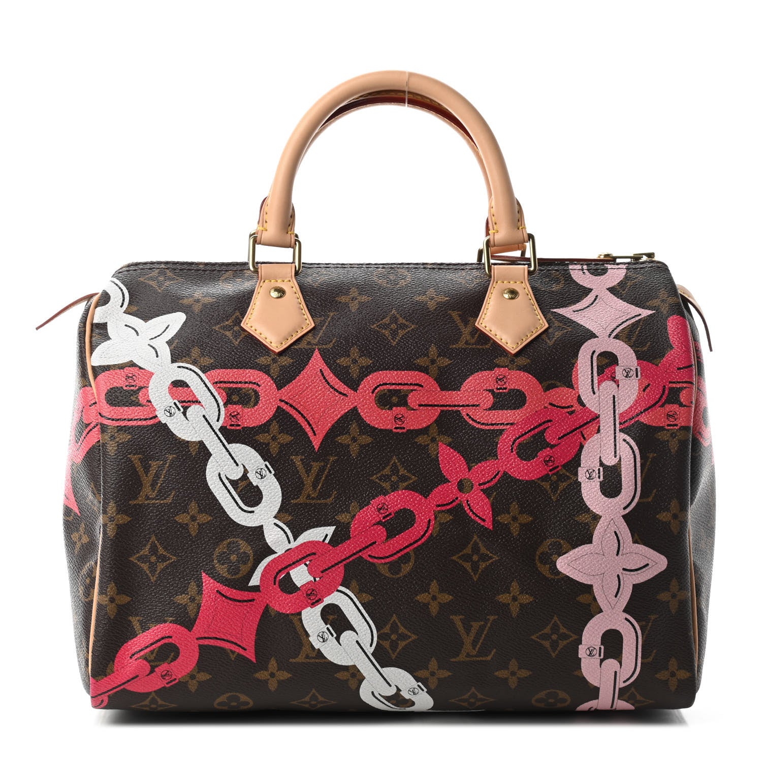 Louis Vuitton Monogram Bay Speedy 30 Rose Ballerine Poppy 1 of 8