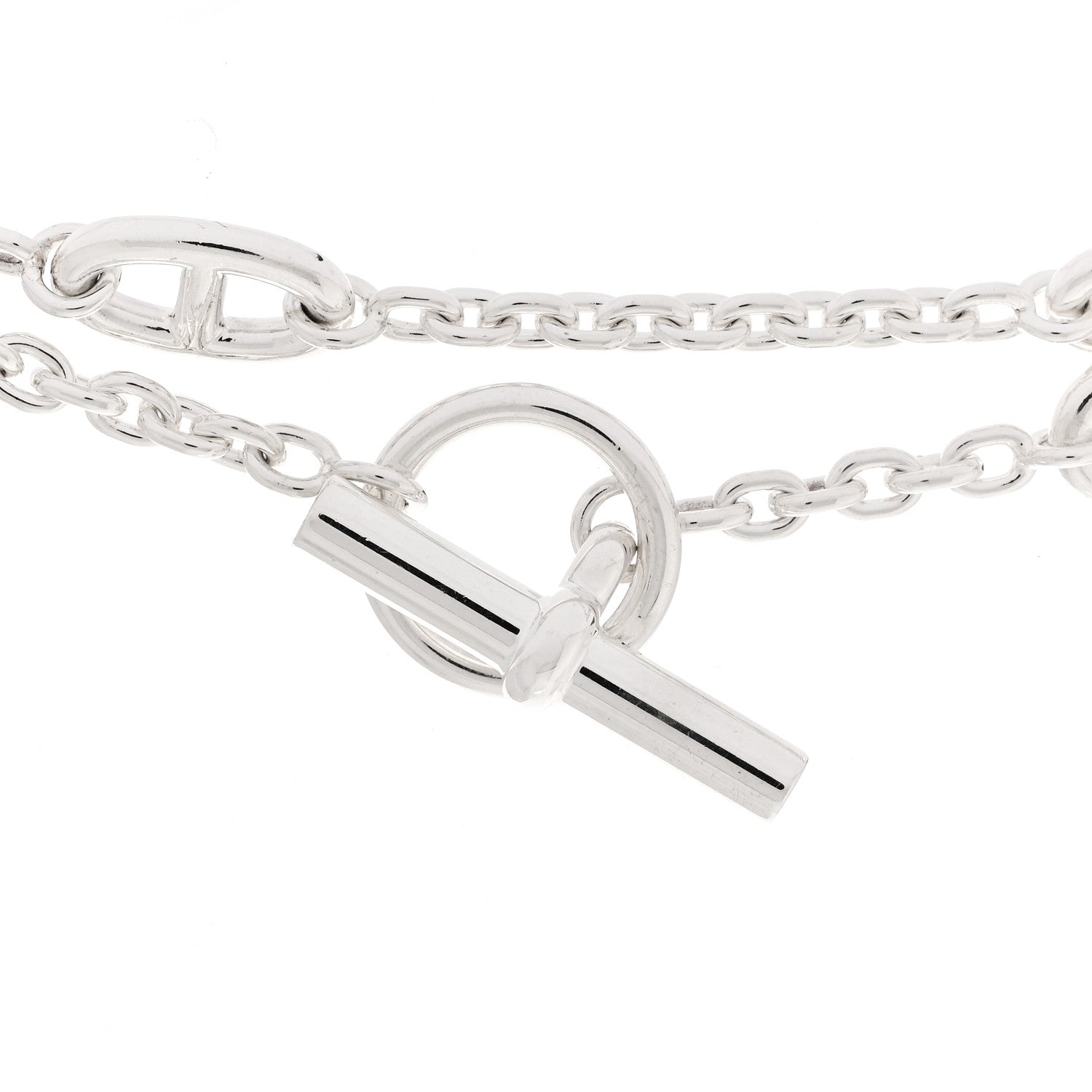 Hermes Sterling Silver Farandole Necklace 160 4 of 6