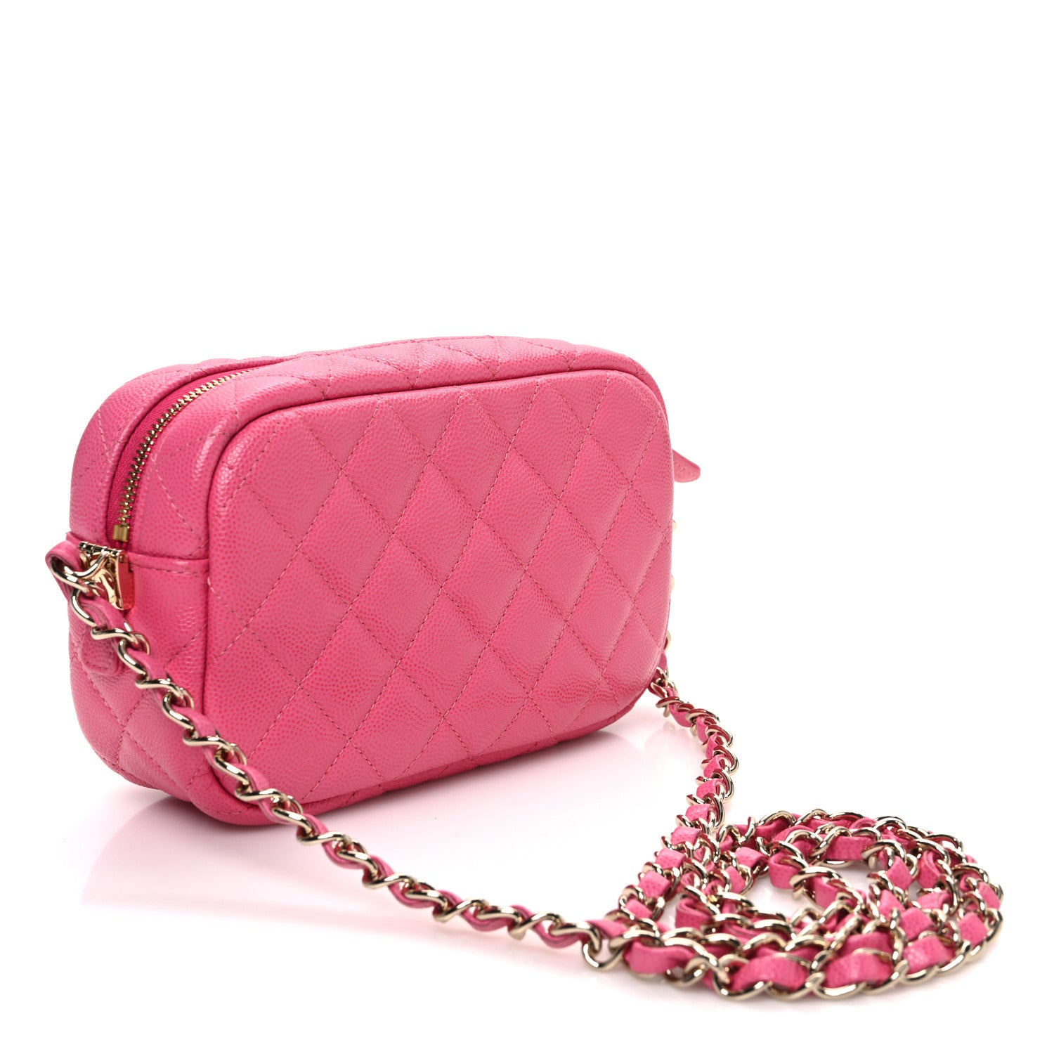 Chanel Iridescent Caviar Quilted Small Timeless Camera Case Pink 3 of 11