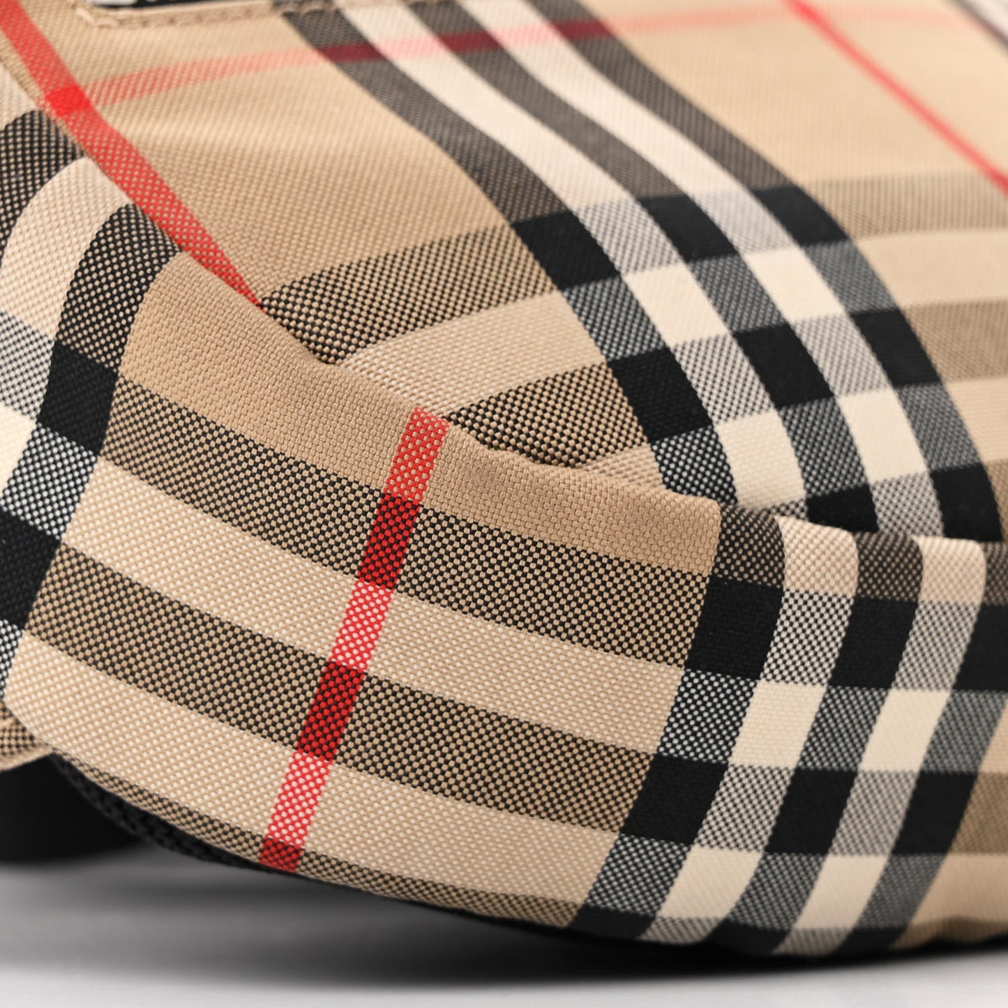 Nylon Vintage Check Small Cannon Bum Bag Archive Beige