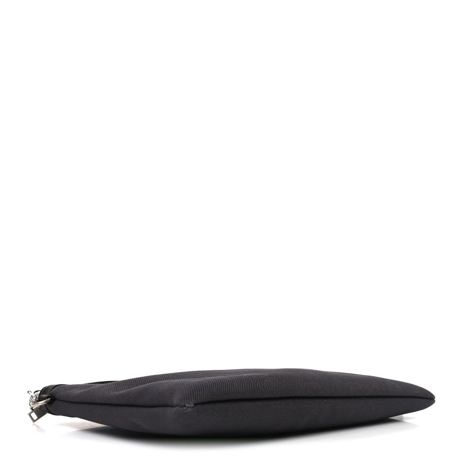 Saint Laurent Linen Canvas Rive Gauche Zipped Pouch Black 4 of 10