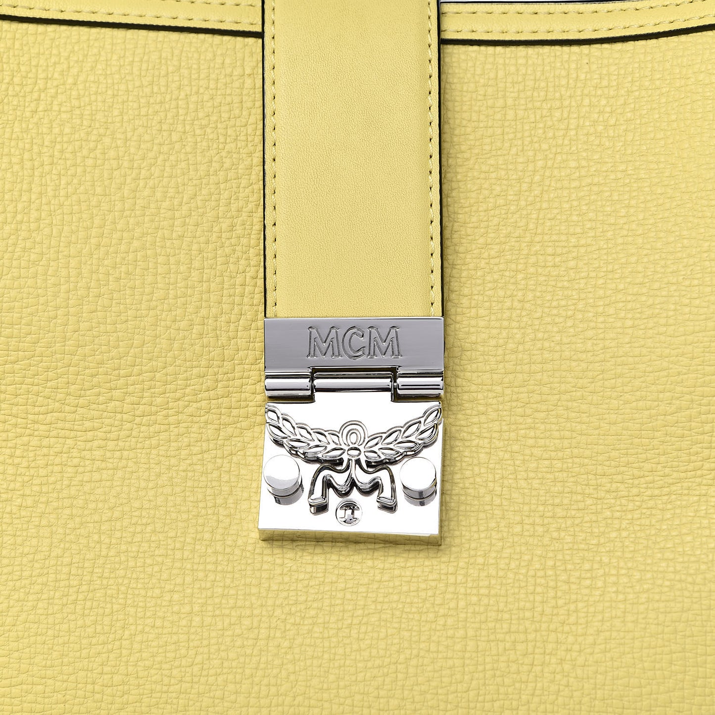 Grained Calfskin Crossbody Hobo Yellow