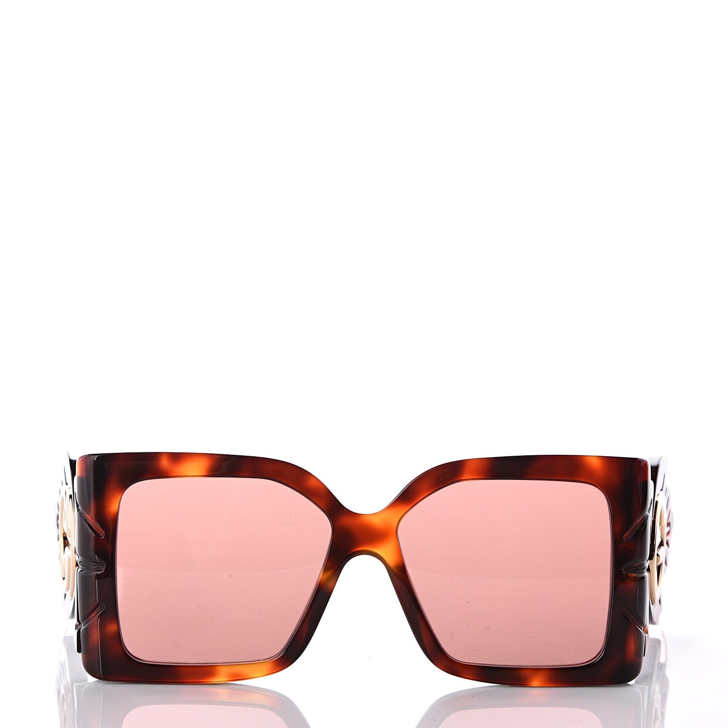 Gucci Acetate Square Frame Wing Sunglasses GG0535S Havana 2 of 8