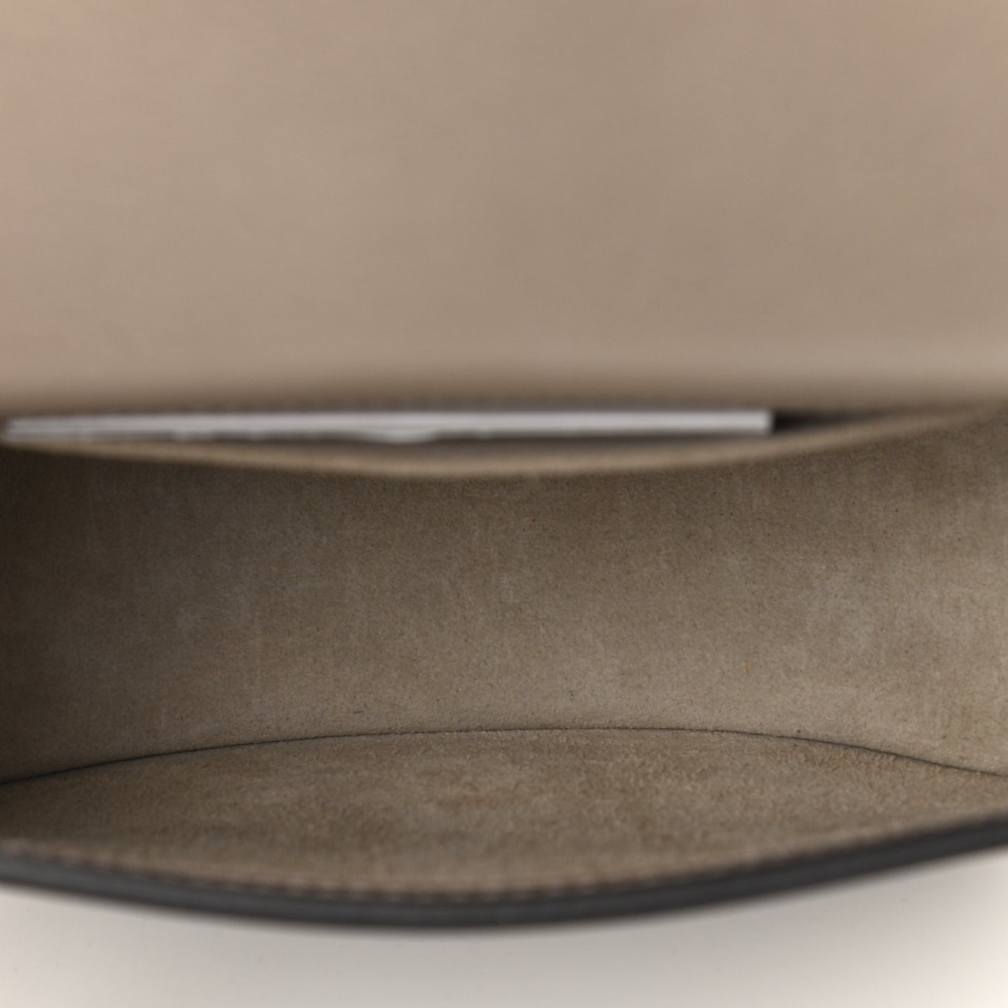 Calfskin Suede Small Nile Bracelet Bag Motty Grey