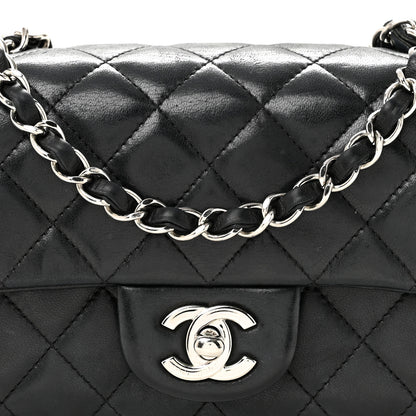 Chanel Lambskin Quilted Mini Rectangular Flap Black 8 of 15