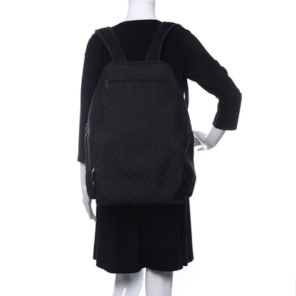Gucci Nylon Monogram Medium Backpack Black 2 of 10