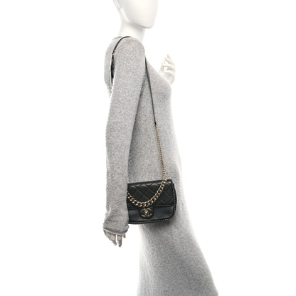 Chanel Caviar Quilted Small Studded Flap Black 2 of 10