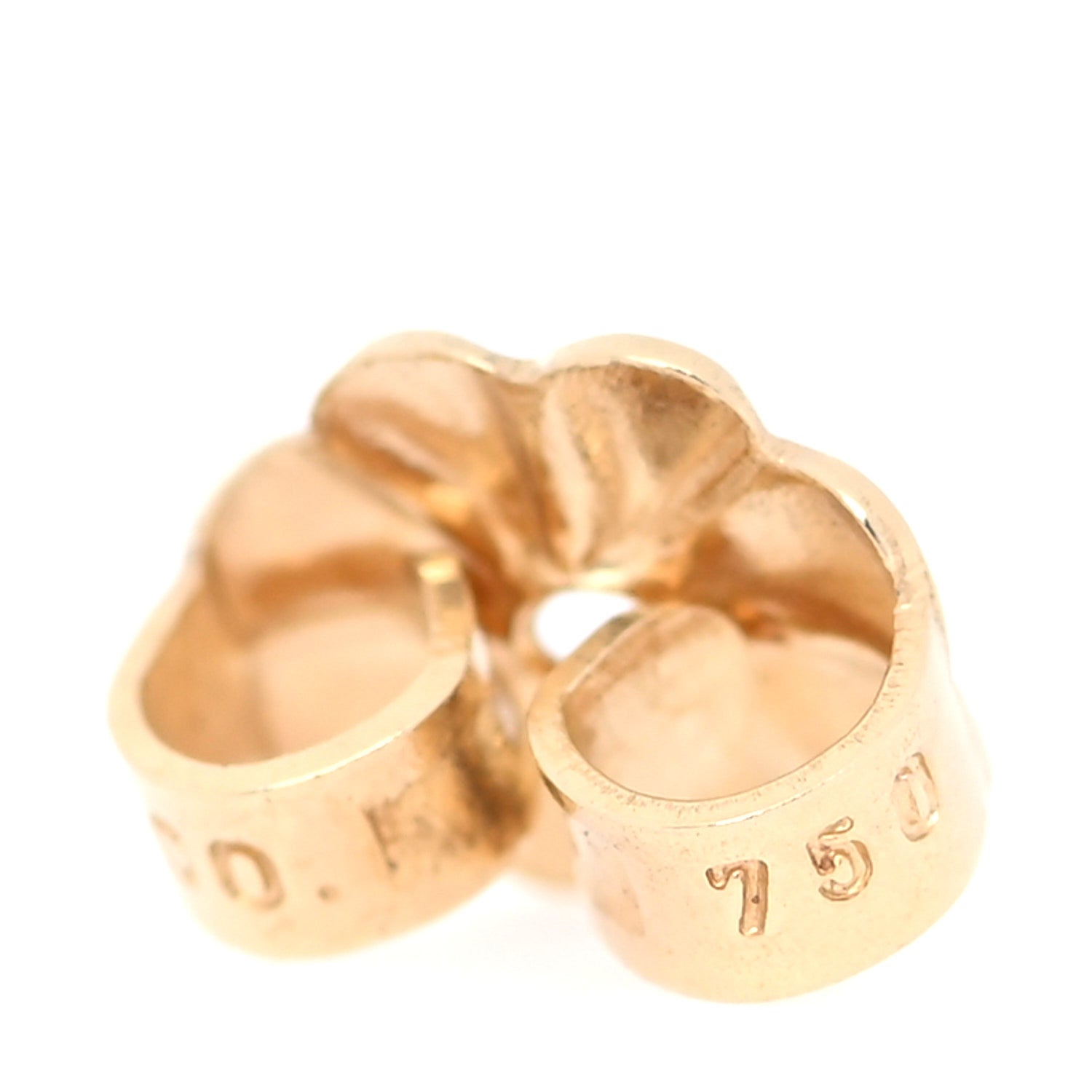 Tiffany Sterling Silver 18K Yellow Gold Interlocking Circle Earrings 7 of 8