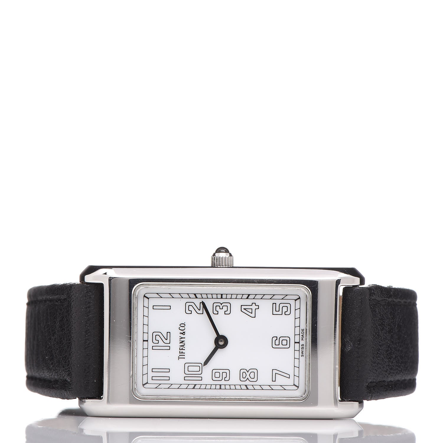 Tiffany Stainless Steel Calfskin 20mm Classic Quartz Watch 3 of 9