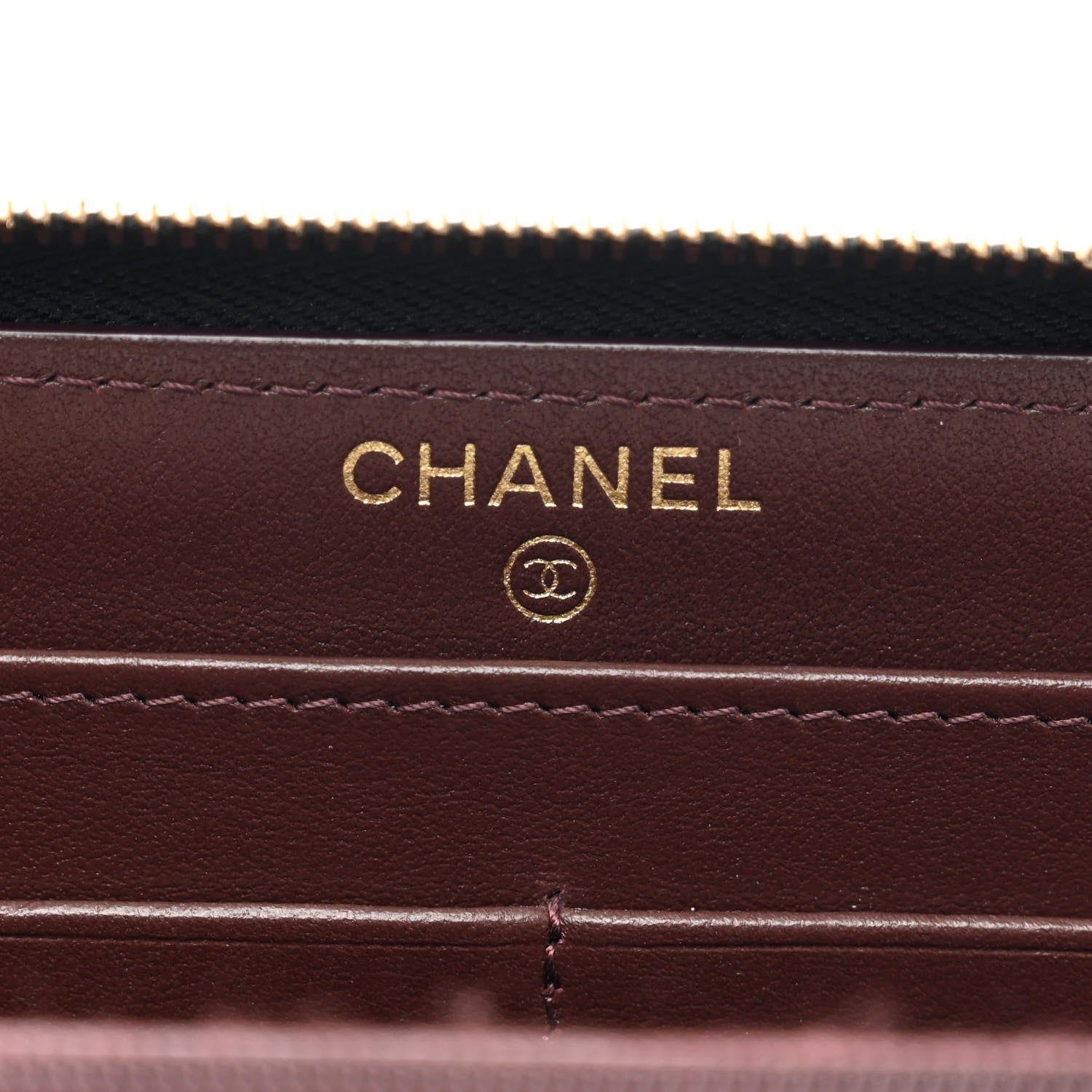 Chanel Caviar Quilted Large Gusset Zip Around Wallet Black 6 of 10