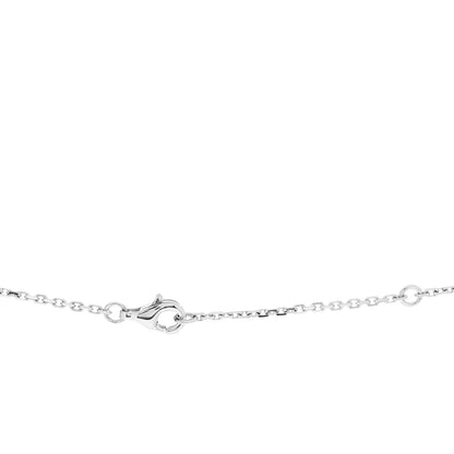 Chanel 18K White Gold Diamond Agate Camelia Sculpte Pendant Necklace 4 of 4