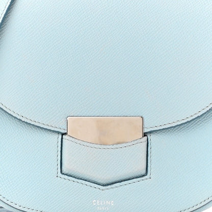 Celine Grained Calfskin Small Trotteur Pale Blue 8 of 11