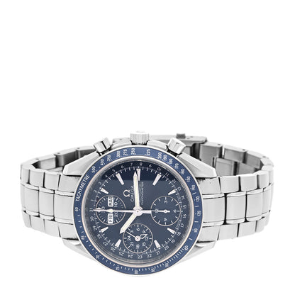Omega Stainless Steel 39mm Speedmaster Triple Calendar Chronograph Automatic Watch Blue 3222.80 2 of 4