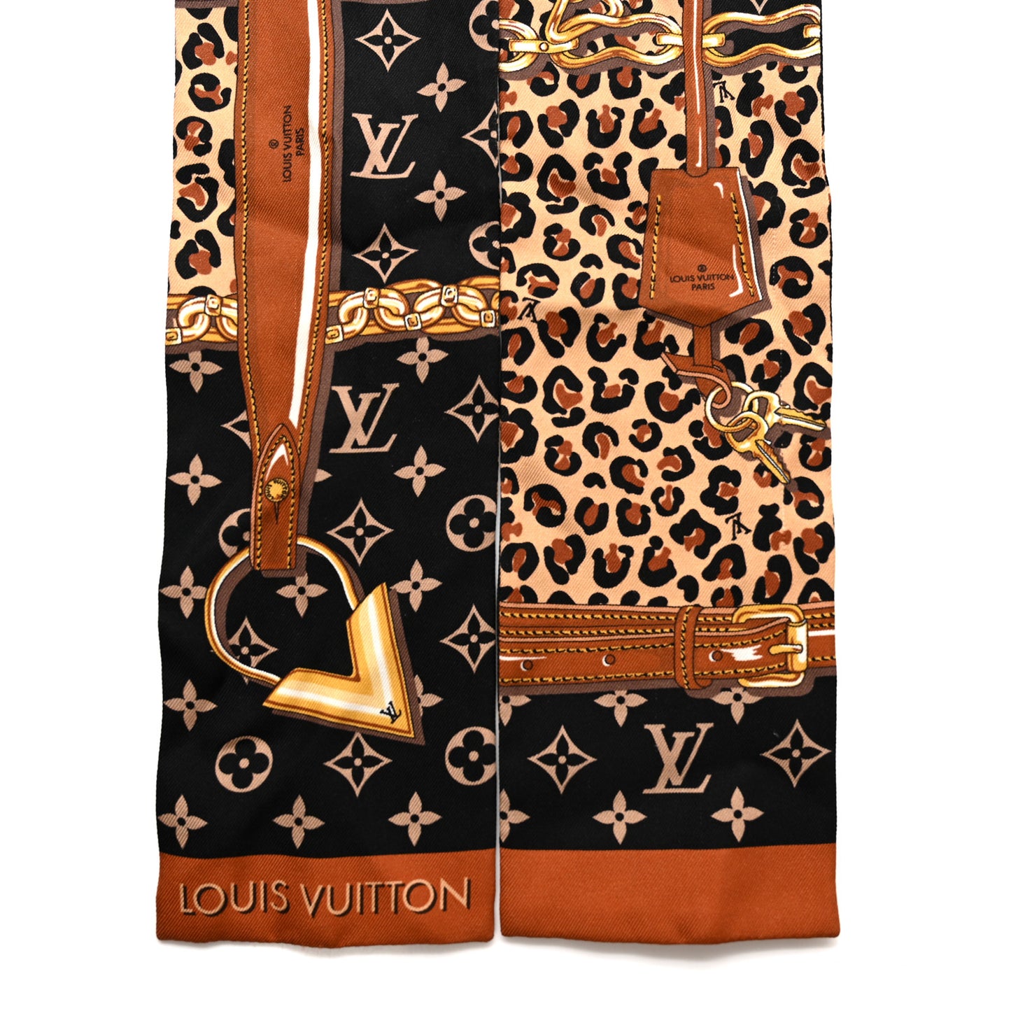 Silk Monogram Confidential Bandeau Brown