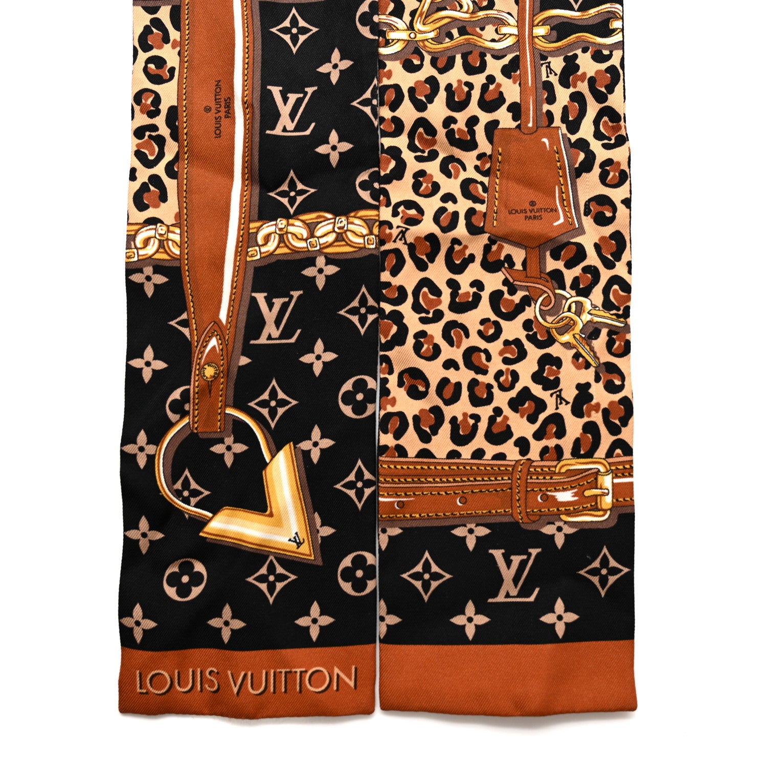 Louis Vuitton Silk Monogram Confidential Bandeau Brown 2 of 4