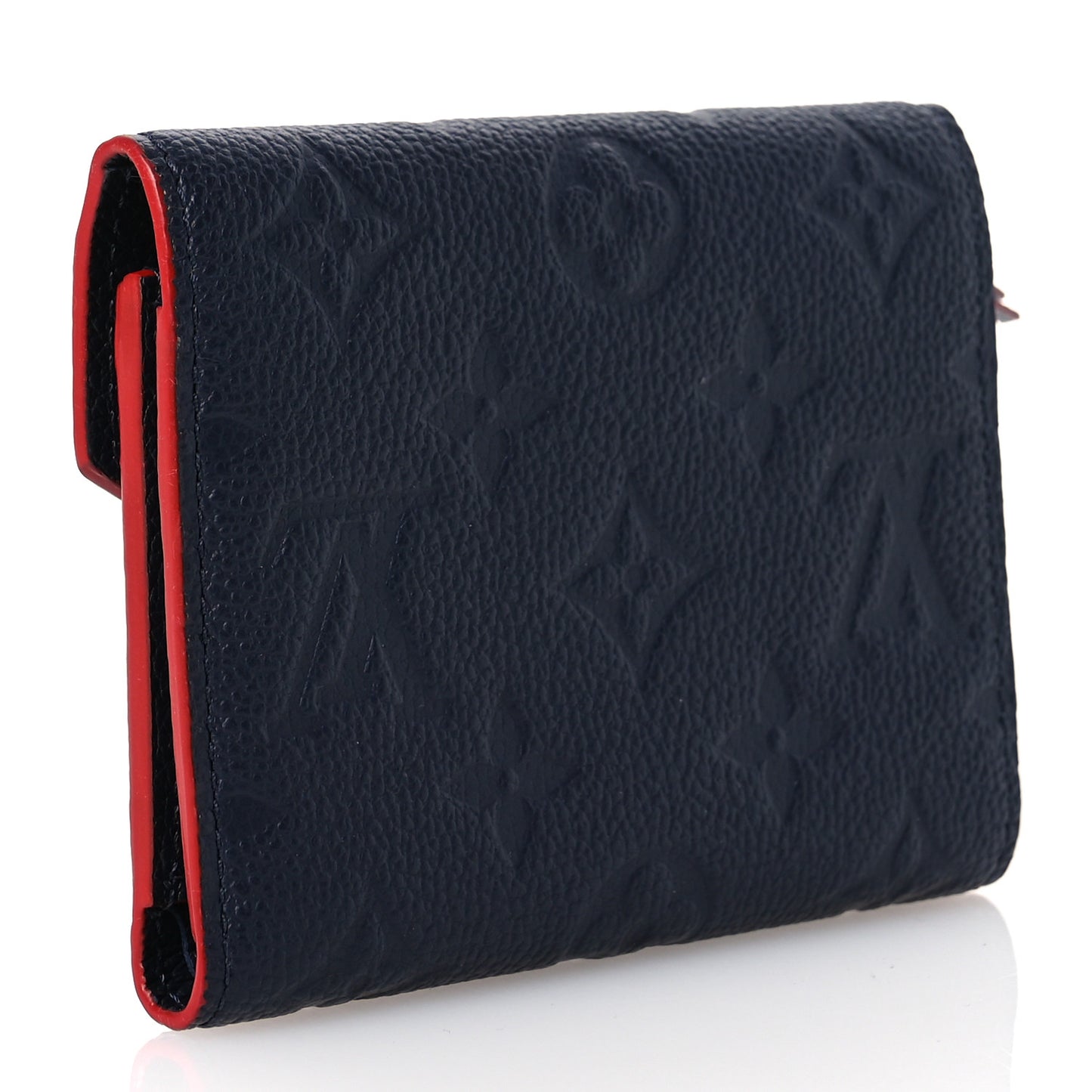 Empreinte Victorine Wallet Marine Rouge