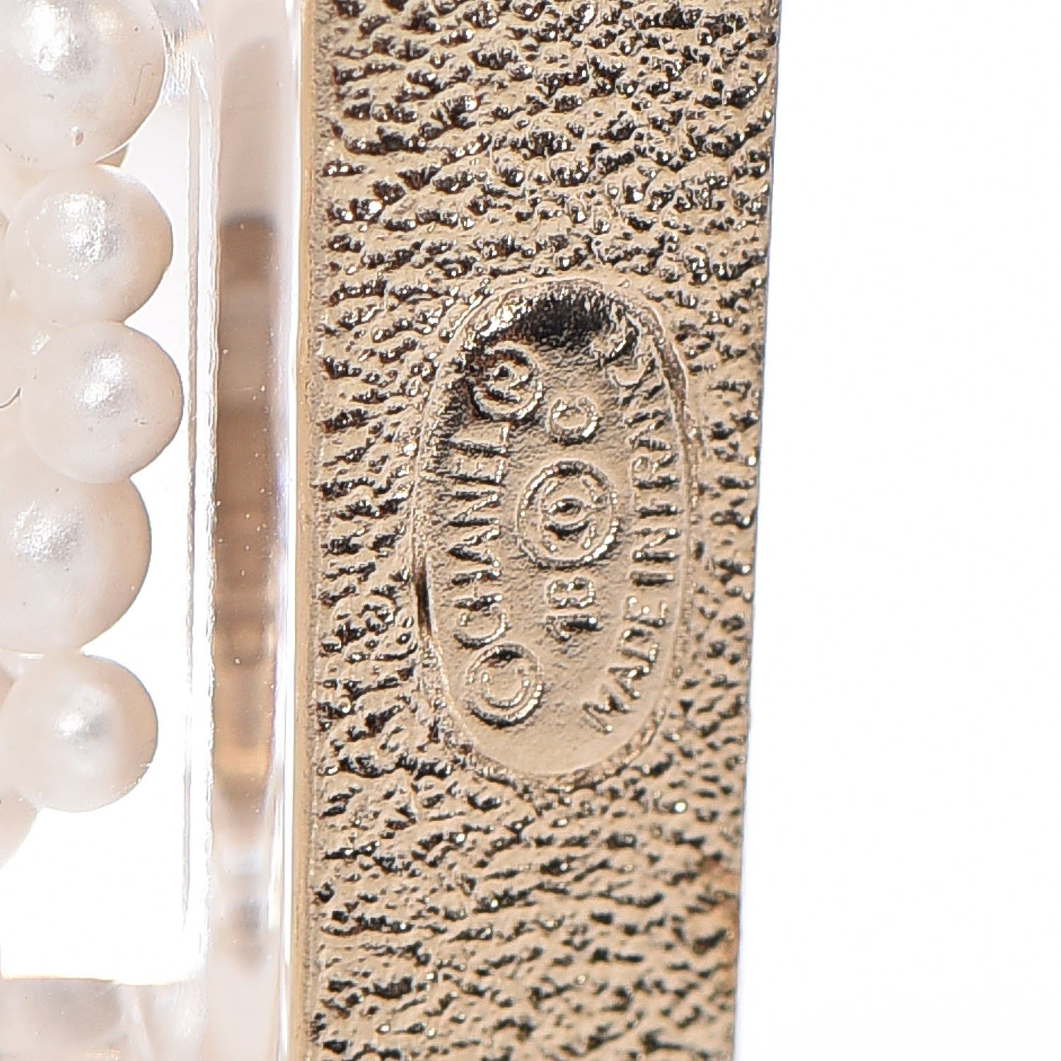 Chanel Pearl Ancient Greek Column Brooch Gold 5 of 6