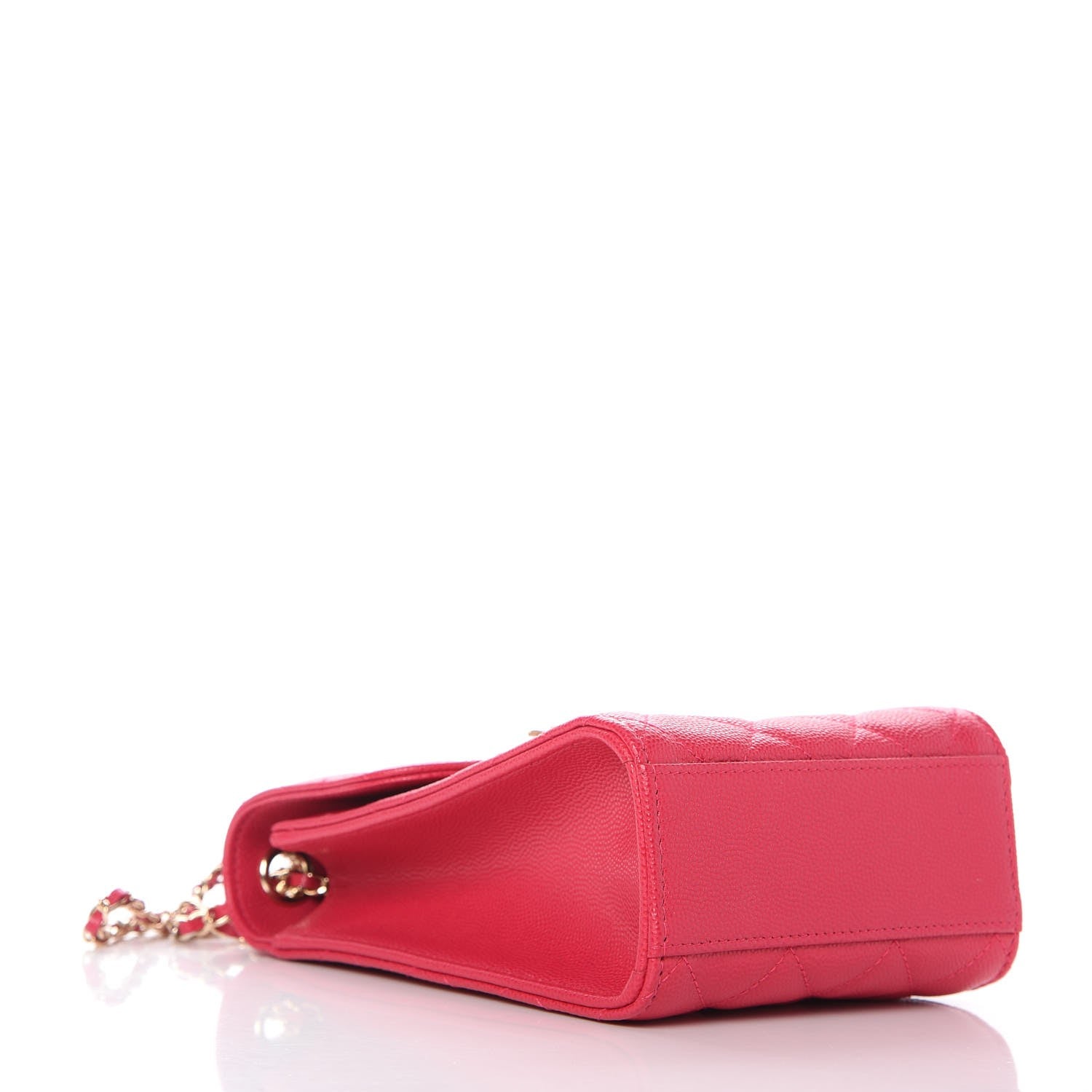 Chanel Caviar Quilted Golden Class Phone Holder Fuchsia 4 of 8