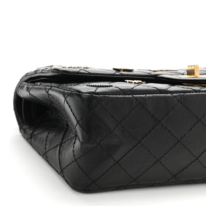 Chanel Aged Calfskin Lucky Charms 2.55 Reissue 225 Flap Black 9 of 11