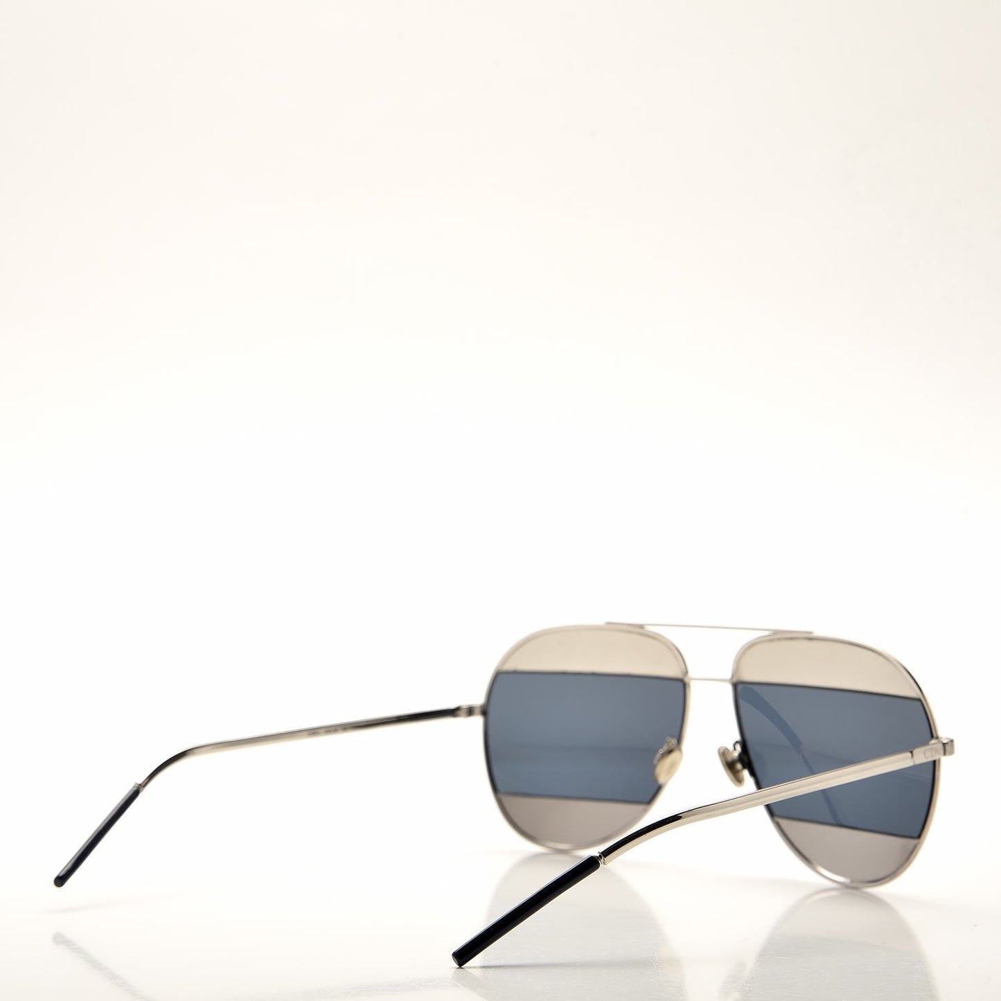 Split 1 Aviator Sunglasses Silver