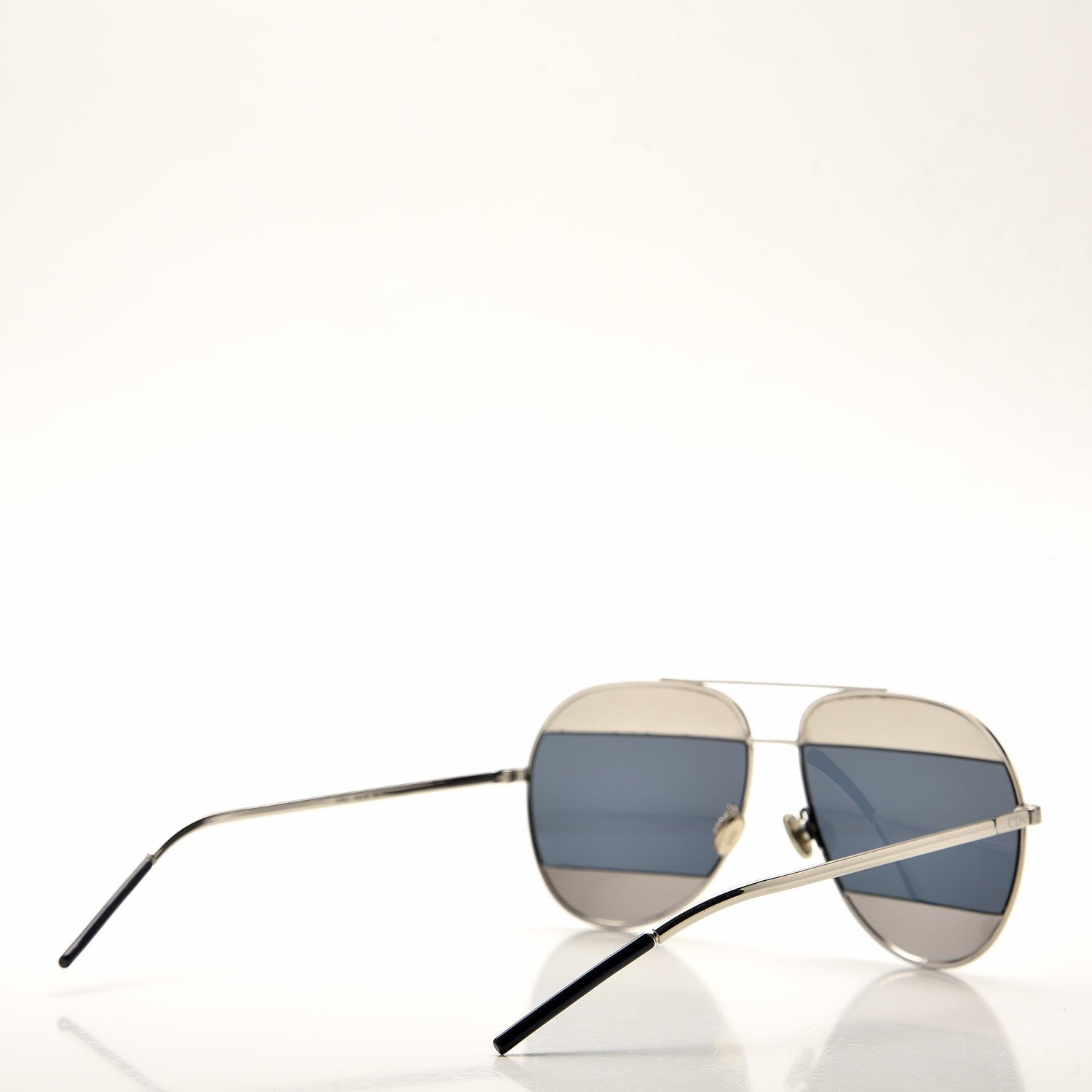 Christian Dior Split 1 Aviator Sunglasses Silver 4 of 7