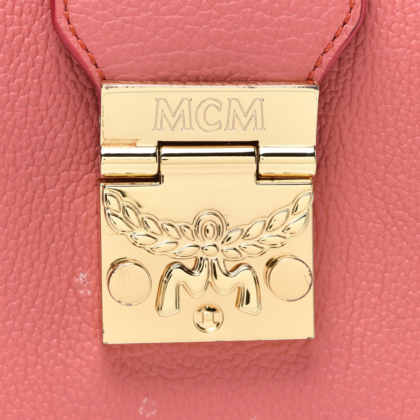 Calfskin Studded Shoulder Bag Pink