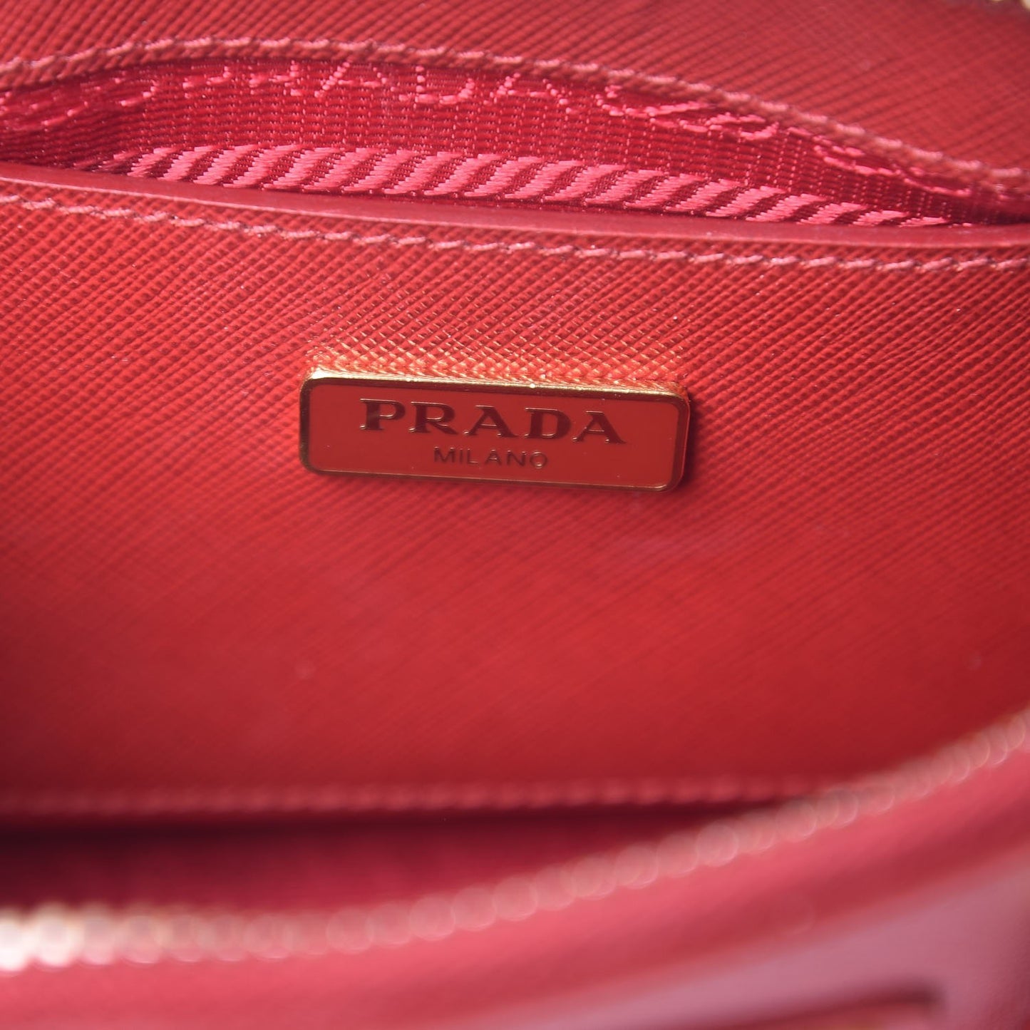 Saffiano Lux Mini Promenade Tote Fuoco