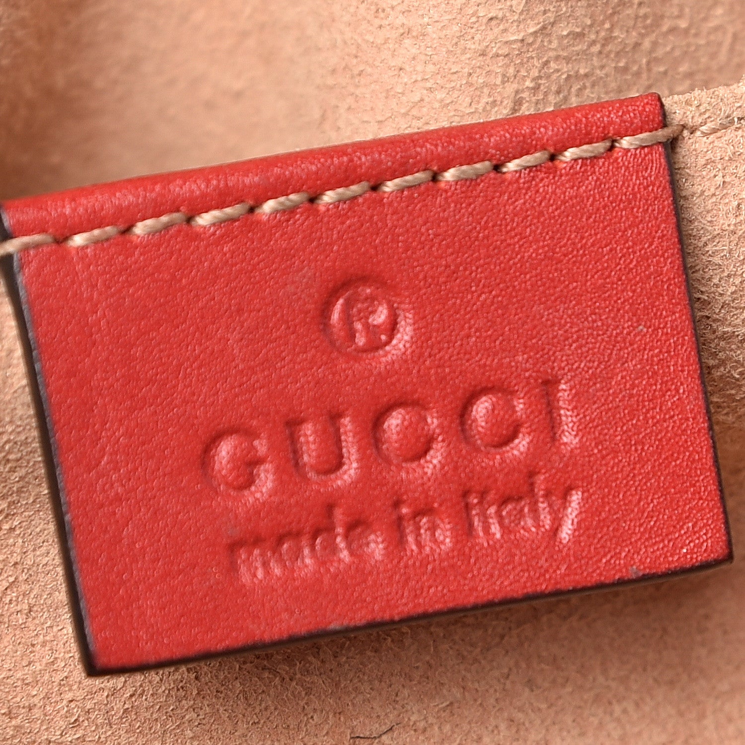 Gucci Calfskin Matelasse GG Marmont Belt Bag 105 42 Hibiscus Red 6 of 16