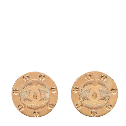 Chanel CC Clip On Earrings Gold 1 of 4