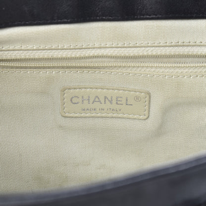 Chanel Washed Lambskin Quilted Medium Chain Around Messenger Black 6 of 11