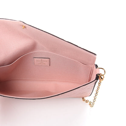 Louis Vuitton Empreinte Pochette Felicie Chain Wallet Rose Poudre 5 of 8
