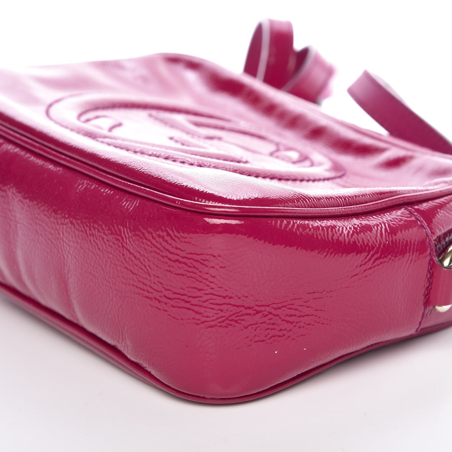 Soft Patent Small Soho Disco Bag Bright Bougainvillea