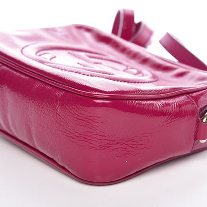 Gucci Soft Patent Small Soho Disco Bag Bright Bougainvillea 17 of 17
