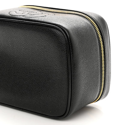Chanel Caviar CC Vanity Cosmetic Case Black 11 of 11