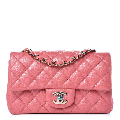 Chanel Iridescent Caviar Quilted Mini Rectangular Flap Pink 1 of 9