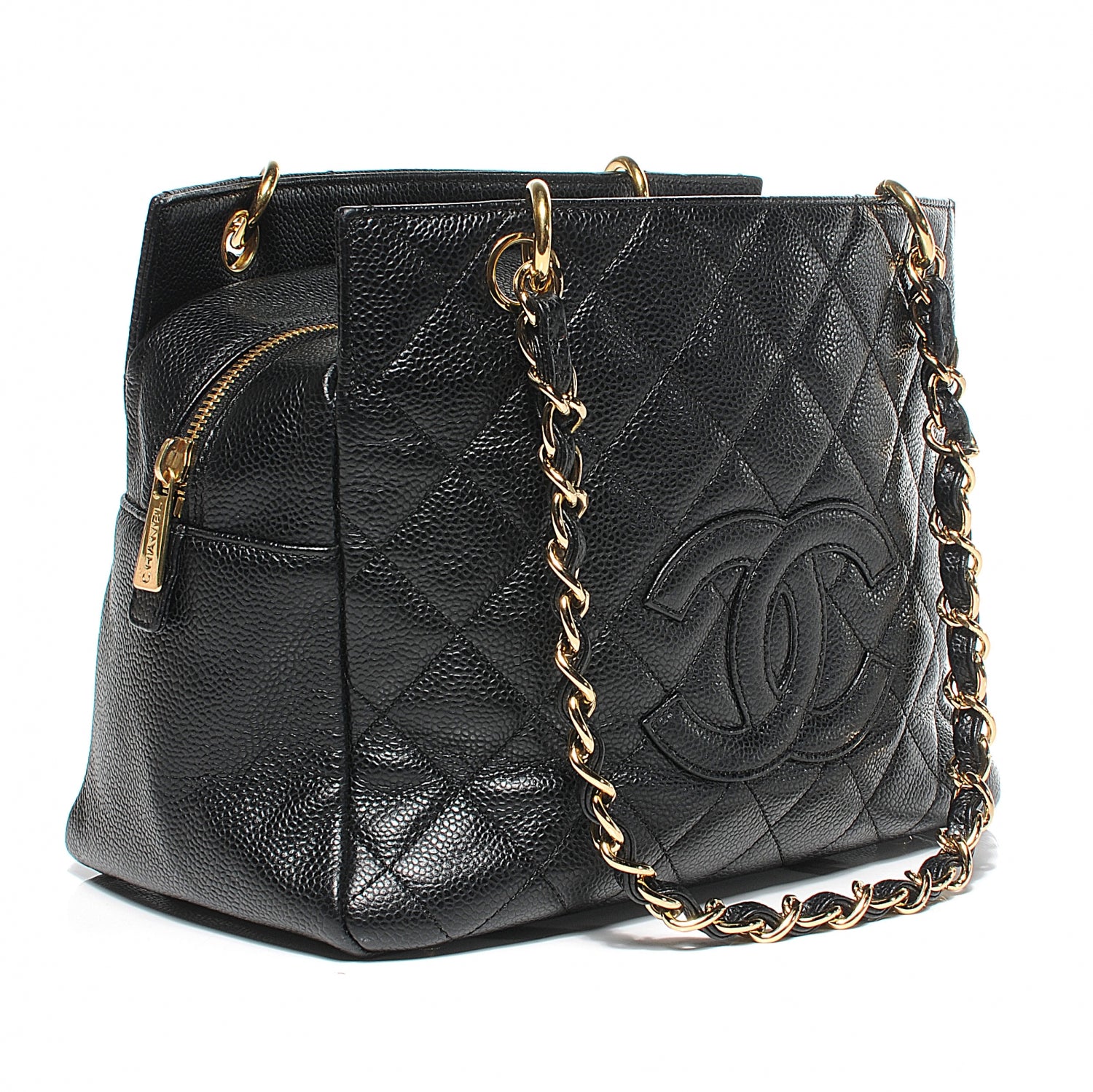 Chanel Caviar Quilted Petit Timeless Tote PTT Black 9 of 10