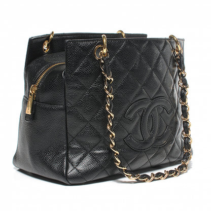 Chanel Caviar Quilted Petit Timeless Tote PTT Black 9 of 10