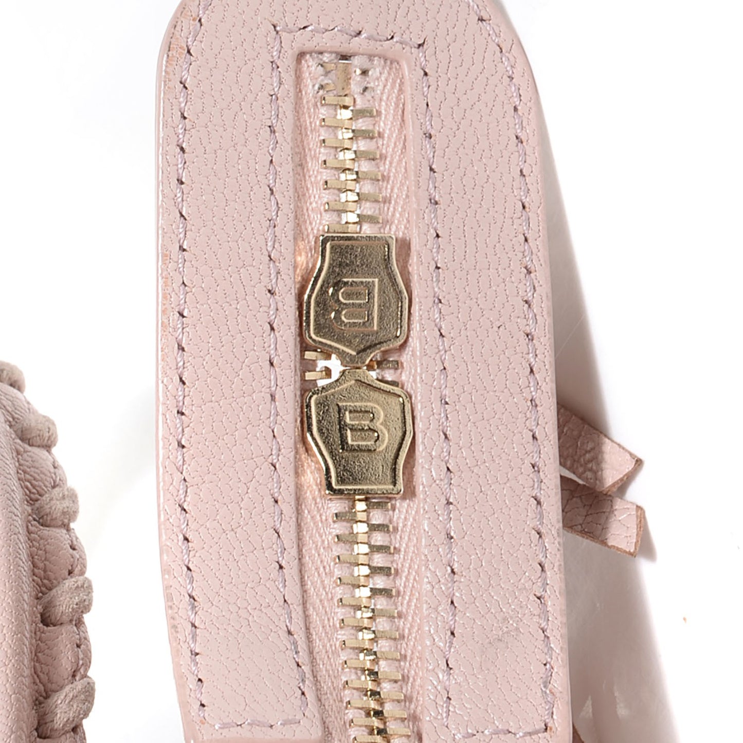Chevre Gold Metallic Edge Hardware Mini City Rose Aubepine Bois de Rose