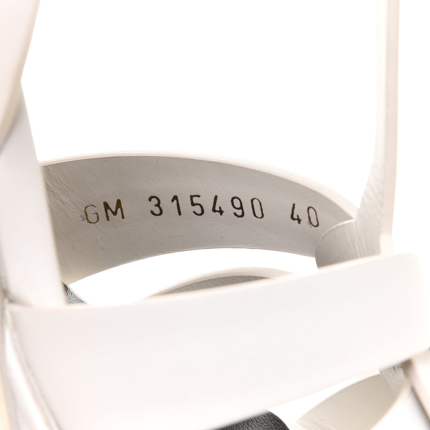 Calfskin Tribute 75 Platform Sandals 40 White