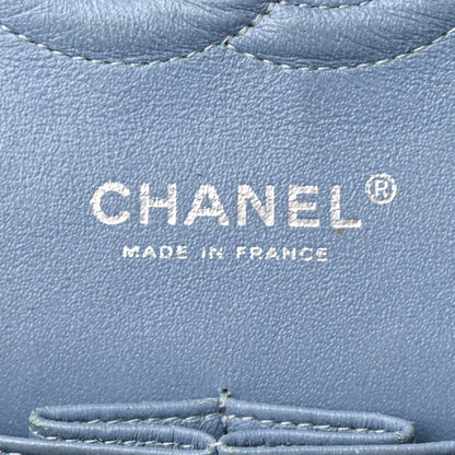 Chanel Patent Calfskin Quilted Medium Double Flap Turquoise 6 of 17