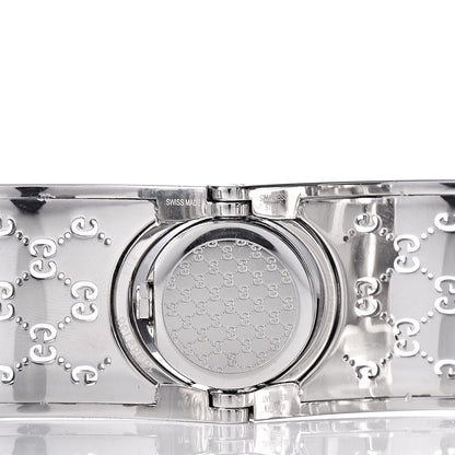Gucci Stainless Steel Diamond Pave Bezel 23mm Twirl Quartz Watch Brown 5 of 7