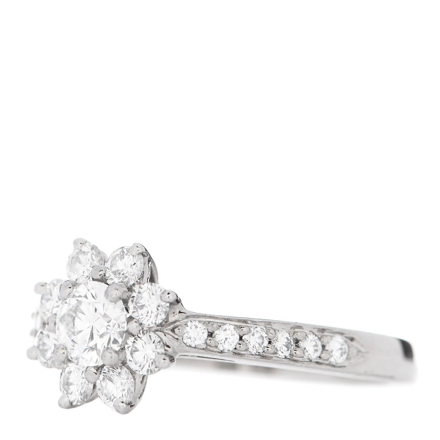 Platinum Diamond .22ct Flower Ring 47 4.25