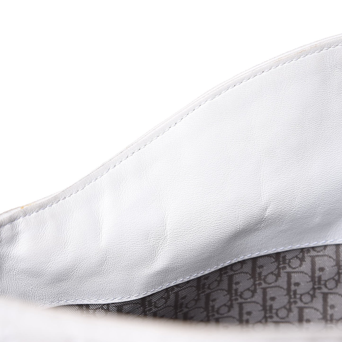 Lambskin Stitched Cannage Hobo White