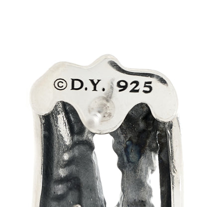 David Yurman Sterling Silver Crossover Shrimp Earrings 3 of 3