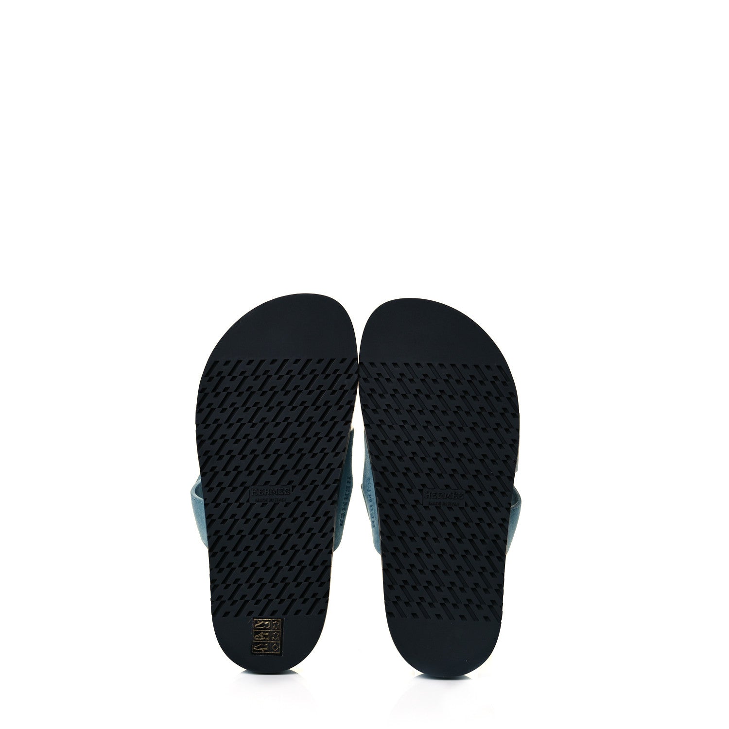 Hermes Suede Goatskin Womens Chypre Sandals 37 Vert d'eau 5 of 8