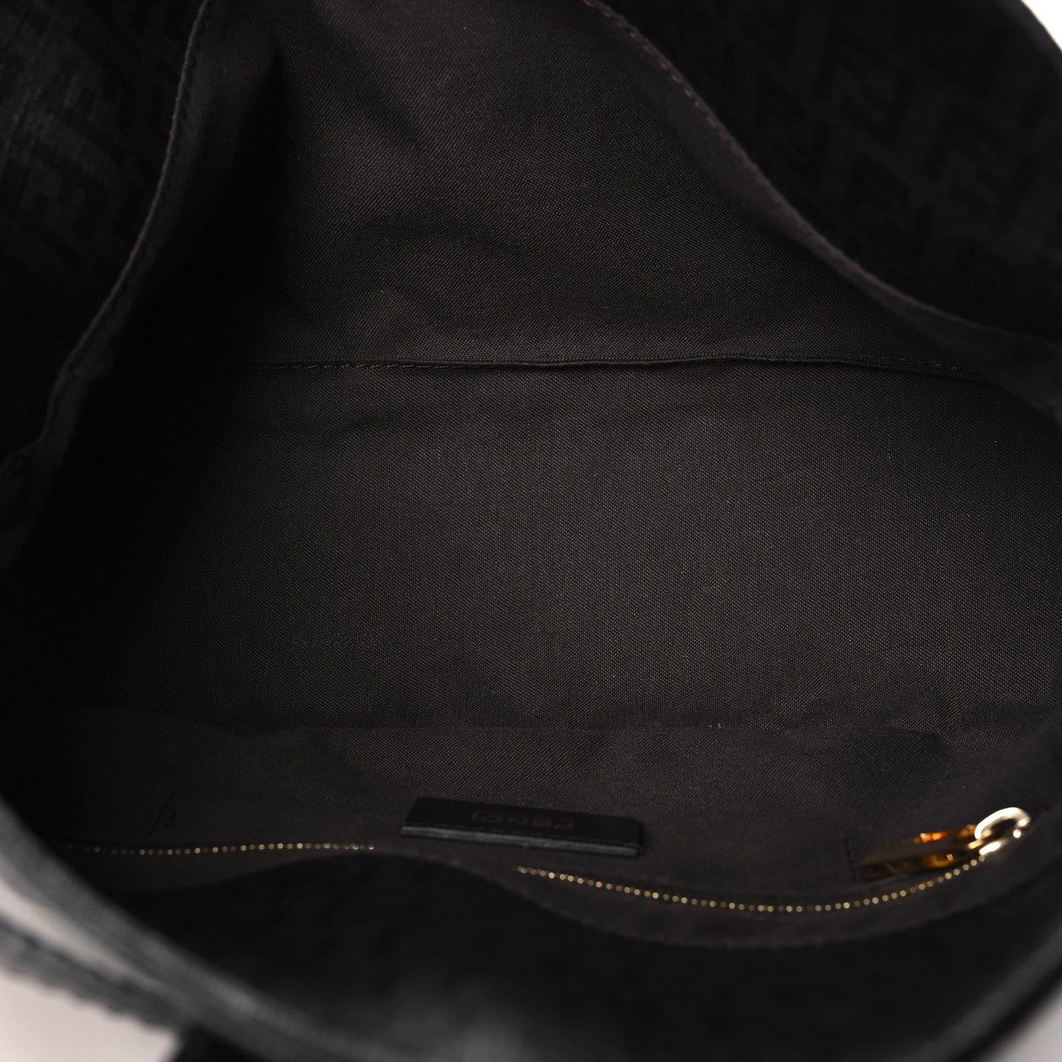 Fendi Zucchino Spalmati Vitello Forever Baguette Black 5 of 10