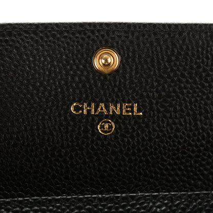Chanel Caviar Quilted Flap Card Holder Black 6 of 8
