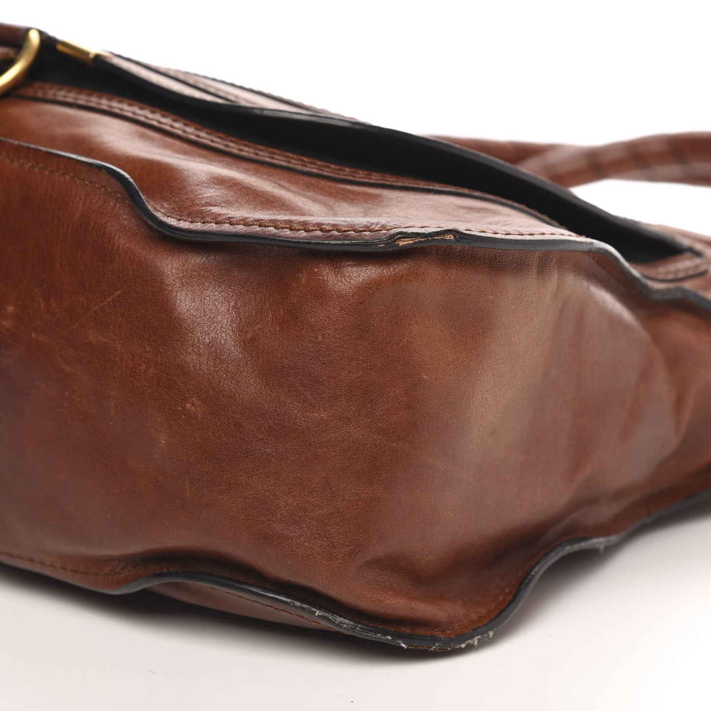 Calfskin Medium Marcie Satchel Mahogany